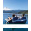 imageINTEX 56843EP River Run 1 Pro Inflatable Floating Lounge GoProPhone Mount  Builtin Cup Holder and Storage Compartment  Durable Grab Handles  EasytoUse Connectors  220lb Weight CapacityBlue