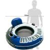 imageINTEX 56843EP River Run 1 Pro Inflatable Floating Lounge GoProPhone Mount  Builtin Cup Holder and Storage Compartment  Durable Grab Handles  EasytoUse Connectors  220lb Weight CapacityBlue