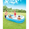 imageINTEX 57177EP Tropical Swim Center Inflatable Family Pool 159 Gallon Capacity  90quot x 60quot x 19quotBlue