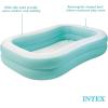 imageINTEX 57177EP Tropical Swim Center Inflatable Family Pool 159 Gallon Capacity  90quot x 60quot x 19quotCyan