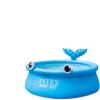 image:imageINTEX 26102EH Jolly Whale Easy Set Inflatable Swimming Pool 6ft x 20in  PunctureResistant Material  Quick Inflation  232 Gallon Capacity  16in Water Depth