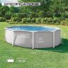 image:imageINTEX 26710EP 12Ft X 30In Prism Frame Premium Above Ground Swimming Pool SuperTough Puncture Resistant Rust Resistant Easy Assemble 1718 Gallon Capacity Pool Only Pump Not Included10 x 30