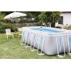 image:imageINTEX 26721MZ 14ft x 42in Prism Frame Clearview Premium Above Ground Pool Set Includes 1000 GPH Krystal Clear Cartridge Filter Pump  3357 Gallon Capacity  Age Grade 613 x 65 x 48