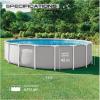 image:imageINTEX 26731EP Prism Frame Above Ground Swimming Pool Set 18ft x 48in  Includes 1500 GPH Cartridge Filter Pump  Removable Ladder  Pool Cover  Ground Cloth18 x 48