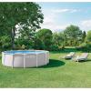 image:imageINTEX 26731EP Prism Frame Above Ground Swimming Pool Set 18ft x 48in  Includes 1500 GPH Cartridge Filter Pump  Removable Ladder  Pool Cover  Ground Cloth14 x 42