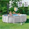 image:imageINTEX 26731EP Prism Frame Above Ground Swimming Pool Set 18ft x 48in  Includes 1500 GPH Cartridge Filter Pump  Removable Ladder  Pool Cover  Ground Cloth14 x 42
