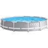image:imageIntex 26711EH 12ft x 30in Prism Metal Frame Above Ground Swimming Pool with 530 GPH GCFI Filter Pump and Protective Canopy and fits up to 6 People