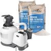 image:imageIntex 26651EG Krystal Clear 3000 GPH Sand Filter Pump for Above Ground Pools Bundled with OptiFlow 3 Pack Premium Pure Silica Filter Sand 50 lb Bags2 800 GPH