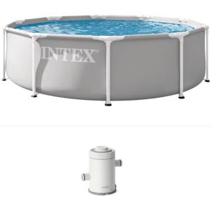 image:imageINTEX 26701EP 10Ft X 30In Prism Frame Premium Above Ground Swimming Pool Set with Filter Pump10 x 30