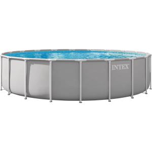 image:imageINTEX 26731EP Prism Frame Above Ground Swimming Pool Set 18ft x 48in  Includes 1500 GPH Cartridge Filter Pump  Removable Ladder  Pool Cover  Ground Cloth20 x 52