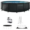 image:imageINTEX 26325EP 16Ft X 48In Ultra XTR Round Frame Swimming Pool Set with Sand Filter Pump Removable Ladder Ground Cloth Pool Cover14 x 42