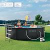 image:imageINTEX 26325EP 16Ft X 48In Ultra XTR Round Frame Swimming Pool Set with Sand Filter Pump Removable Ladder Ground Cloth Pool Cover14 x 42