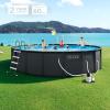 image:imageINTEX 26325EP 16Ft X 48In Ultra XTR Round Frame Swimming Pool Set with Sand Filter Pump Removable Ladder Ground Cloth Pool Cover20 x 48