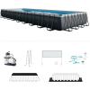 image:imageINTEX 26357MZ 20ft x 10ft x 52in Ultra XTR Deluxe Rectangular Above Ground Swimming Pool Set Includes 1500 GPH Sand Filter Pump SuperTough Puncture Resistant Rust Resistant Easy to Assemble36 x 18 x 52