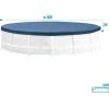 image:imageINTEX 28091E 24ft X 8in Round AllSeason Deluxe Pool Cover for 24ft Round Frame Above Ground Pools with Secure RopeTie and PreDrilled Drain Holes10 Round
