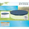 image:imageINTEX 28091E 24ft X 8in Round AllSeason Deluxe Pool Cover for 24ft Round Frame Above Ground Pools with Secure RopeTie and PreDrilled Drain Holes15 Round
