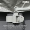image:imageINTEX 28091E 24ft X 8in Round AllSeason Deluxe Pool Cover for 24ft Round Frame Above Ground Pools with Secure RopeTie and PreDrilled Drain Holes18ft round