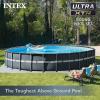image:imageINTEX Ultra XTR Deluxe Round Above Ground Swimming Pool Set 18ft x 52in  Includes Krystal Clear Cartridge Filter Pump  Easy to AssembleOriginal Packaging