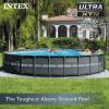 image:imageINTEX Ultra XTR Deluxe Round Above Ground Swimming Pool Set 18ft x 52in  Includes Krystal Clear Cartridge Filter Pump  Easy to AssemblePool with Pump