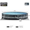 image:imageINTEX Ultra XTR Deluxe Round Above Ground Swimming Pool Set 18ft x 52in  Includes Krystal Clear Cartridge Filter Pump  Easy to AssemblePool with Pump