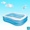 image:imageIntex  3Person Oblong Rectangular Pool 203x152x48cm 264 Gallons Black 57180
