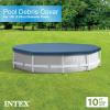 image:imageIntex 10 Foot Round Pool Cover and Filter Cartridge with Instructional Digital Video Disc for Setup and Liner for Outdoor Use Blue