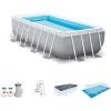 image:imageIntex 16ft x 35ft Above Ground Rectangular Frame Swimming Pool Set amp Skimmer