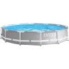 image:imageIntex 26710EH 12ft x 30in Prism Frame Outdoor Above Ground Round Swimming Pool amp Robot Vacuum Cleaner Fits up to 6 People Filter Pump Not Included