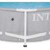 image:imageIntex 26710EH 12ft x 30in Prism Frame Outdoor Above Ground Round Swimming Pool amp Robot Vacuum Cleaner Fits up to 6 People Filter Pump Not Included
