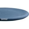image:imageIntex 28026E UV Resistant Deluxe Debris Pool Cover for 13Foot Intex Easy Set Above Ground Swimming Pool Vinyl Round Cover with Drain Holes and Nylon TieDown Ropes Blue