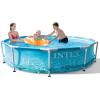 image:imageIntex 28207EH 10 Feet x 30 Inch Metal Frame Outdoor Backyard Above Ground Circular Beachside Swimming Pool with Filter Pump and Protective Canopy