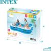 image:imageIntex 56475EP Swim Center Family Lounge Inflatable Pool 90 X 90 X 26 for Ages 3