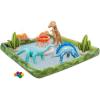 image:imageIntex 57183EP 101 Inch Swim Center Shootin Hoops Inflatable Family Swimming Pool BlueMulticolor