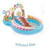 image:imageIntex 57183EP 101 Inch Swim Center Shootin Hoops Inflatable Family Swimming Pool BlueMulticolor