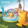 image:imageIntex 57183EP 101 Inch Swim Center Shootin Hoops Inflatable Family Swimming Pool BlueMulticolor
