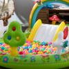 image:imageIntex 57183EP 101 Inch Swim Center Shootin Hoops Inflatable Family Swimming Pool BlueMulticolor