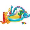 image:imageIntex 57183EP 101 Inch Swim Center Shootin Hoops Inflatable Family Swimming Pool BlueMulticolor