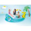 image:imageIntex 57183EP 101 Inch Swim Center Shootin Hoops Inflatable Family Swimming Pool BlueMulticolor