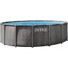 image:imageINTEX 26741EP Prism Frame Above Ground Swimming Pool Set 15ft x 48in  Includes 1000 GPH Cartridge Filter Pump  Removable Ladder  Pool Cover  Ground Cloth15 x 48