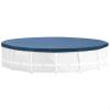 image:imageINTEX 28091E 24ft X 8in Round AllSeason Deluxe Pool Cover for 24ft Round Frame Above Ground Pools with Secure RopeTie and PreDrilled Drain Holes10 Round