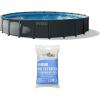 image:imageINTEX Above Ground Swimming Pool Set Ultra XTR 26 x 52 Round Frame Bundled with 2 Pack OptiFlow Premium Pure Silica Filter Pool Sand 50 lb Bag22 x 48