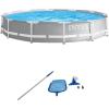 image:imageIntex 12 ft x 30 in Prism Frame Above Ground Swimming Pool and Maintenance Kit 26711EH  28002E
