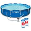 image:imageIntex 12 x 30 Metal Frame Pool with Filter amp Type A or C Filter Cartridges