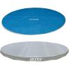 image:imageIntex 18 Round Easy Set Vinyl Solar Cover Bundled with 18 Deluxe Debris Pool Cover Above Ground Swimming Pools Pool Cover Accessory Only