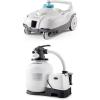 image:imageIntex ZX100 Automatic Pressure Side Swimming Pool Cleaner with 26679EG 2150GPH 16 Krystal Clear Saltwater System and Sand Filter Pump