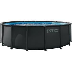 image:imageINTEX 26325EP 16Ft X 48In Ultra XTR Round Frame Swimming Pool Set with Sand Filter Pump Removable Ladder Ground Cloth Pool Cover15 x 48