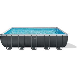 image:imageINTEX 26357MZ 20ft x 10ft x 52in Ultra XTR Deluxe Rectangular Above Ground Swimming Pool Set Includes 1500 GPH Sand Filter Pump SuperTough Puncture Resistant Rust Resistant Easy to Assemble20 x 10 x 52