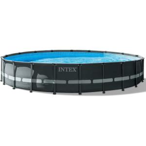 image:imageINTEX Ultra XTR Deluxe Round Above Ground Swimming Pool Set 18ft x 52in  Includes Krystal Clear Cartridge Filter Pump  Easy to AssembleOriginal Packaging