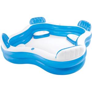 image:imageIntex 56475EP Swim Center Family Lounge Inflatable Pool 90 X 90 X 26 for Ages 3