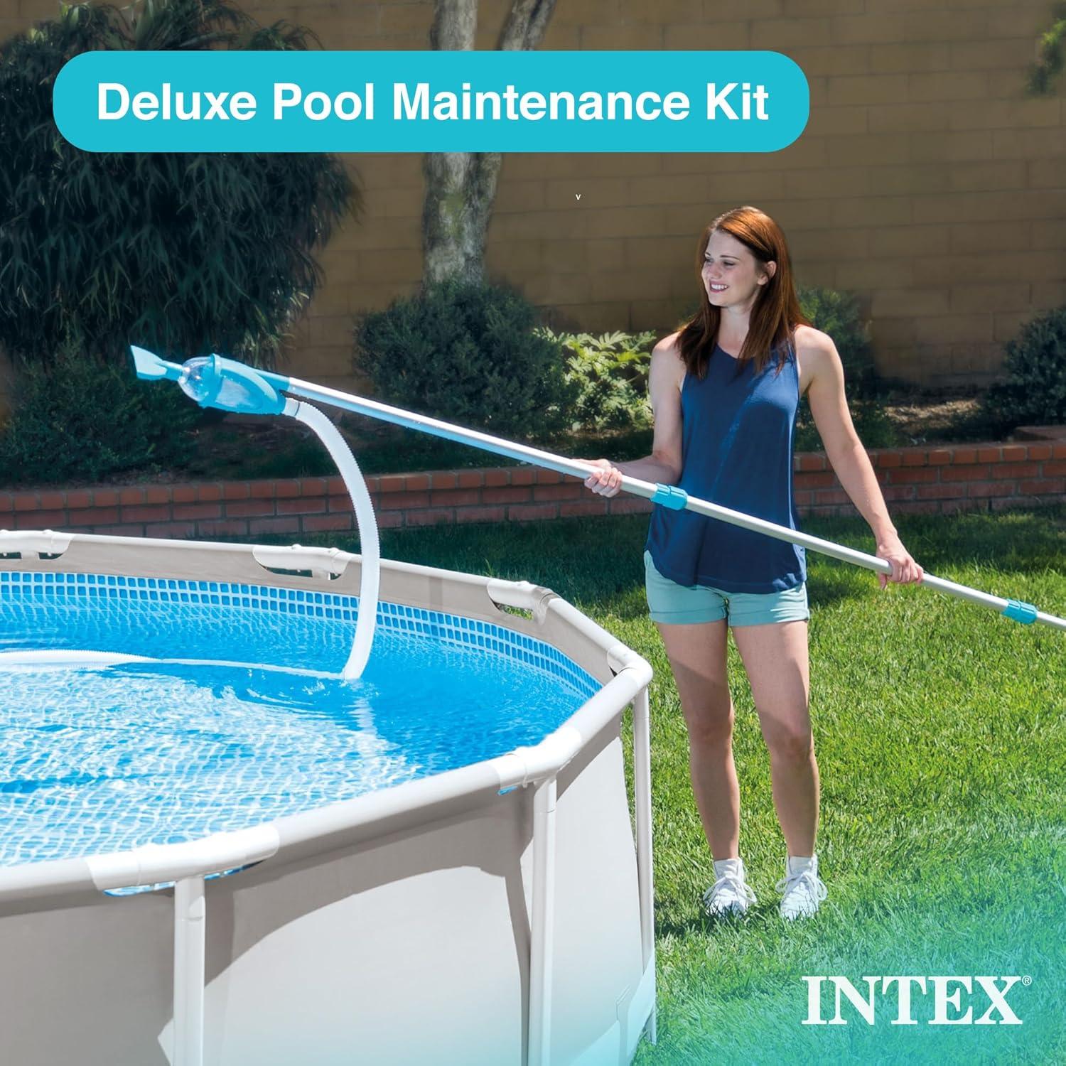 image:imageINTEX SX3000 Krystal Clear Sand Filter Pump for Above Ground Pools 3000 GPH Pump Flow Rate  Easy Installation  Deluxe Pool Maintenance Kit Included